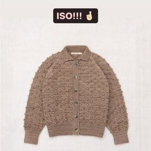 ISO Misha and Puff Popcorn Polo Cardigan in Brut